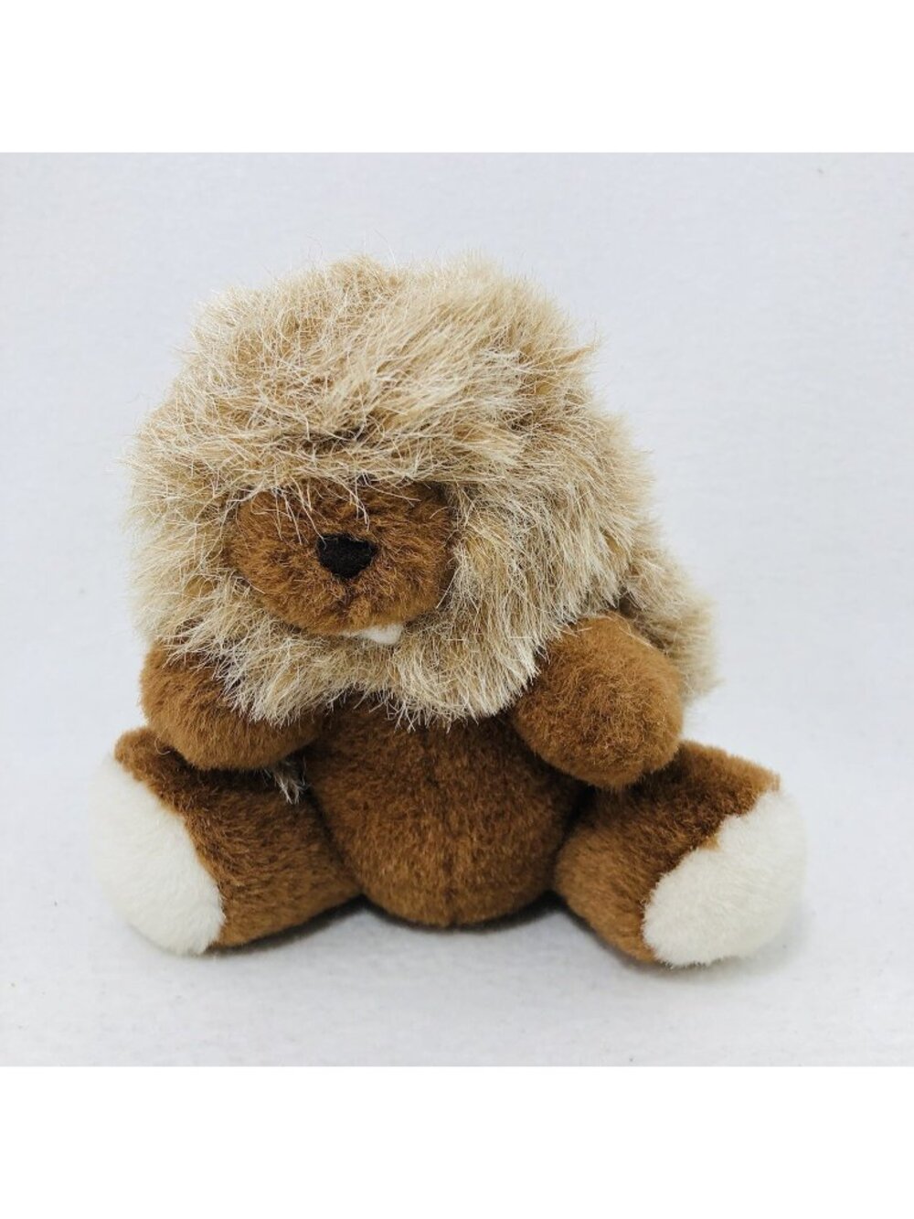 Vintage Dan Dee Hedgehog Porcupine Plush Toy Teeth Self Sitter Wild Life Spikey